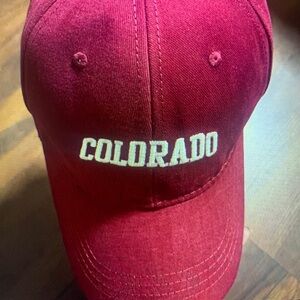 Red Colorado Baseball Cap
